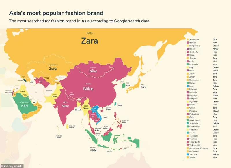 【品牌资讯】ZARA 成 2021 年全球搜索量最高的时尚品牌